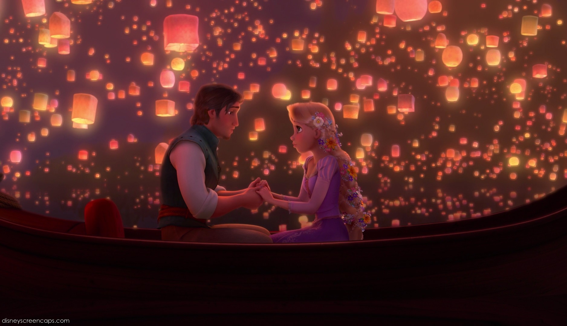 tangled coloring pages floating lights scene - photo #19