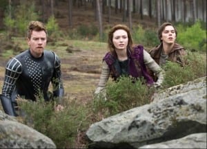 the king's elite guard (Ewan McGregor,) the princess (Eleanor Tomlinson,) and Jack (Nicholas Hoult) set off to save the kingdom.