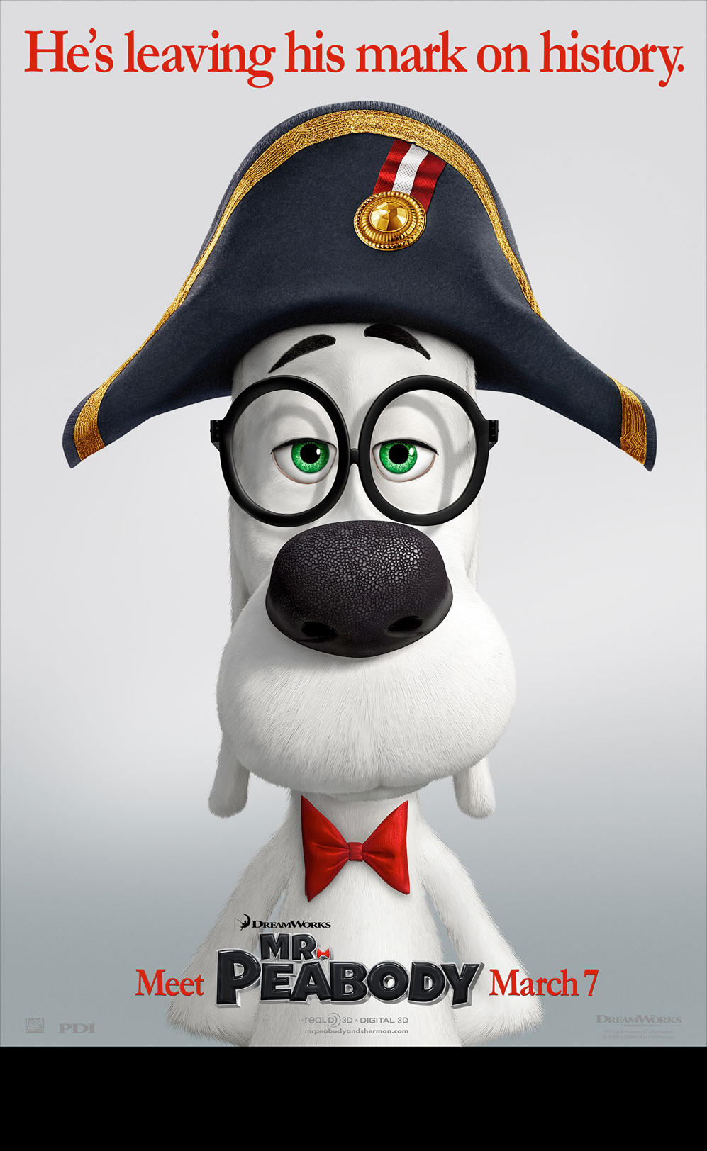 ROLLED TRENDS DISNEY MR PEABODY & SHERMAN 'LET'S GO WABAC' ANIMATED MOVIE  POSTER