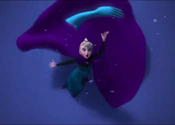 let it go elsa throw glove