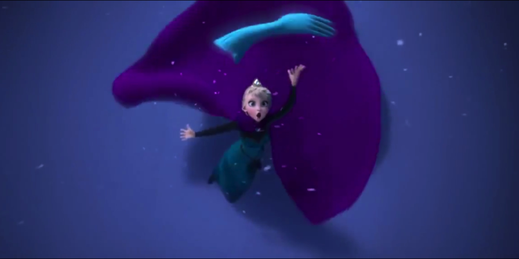 let it go elsa throw glove