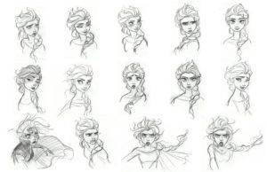 Frozen-Sketches-Elsa