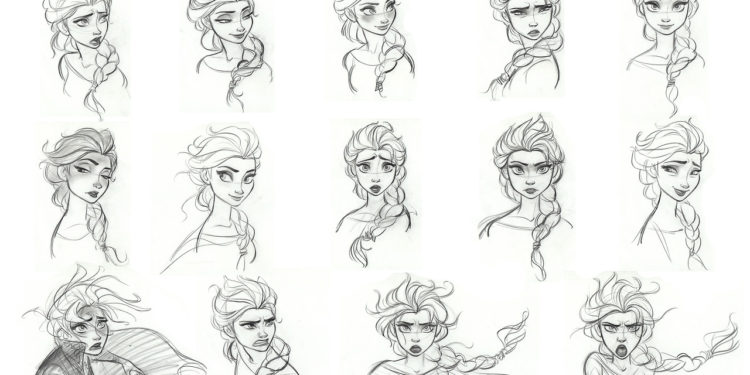 Frozen-Sketches-Elsa