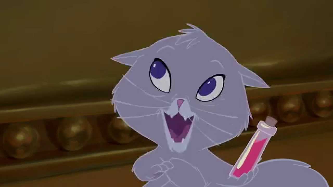 In Emperor’s New Groove, Yzma turns into a cat when she drinks one of the.....