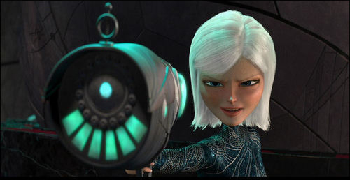 Monsters vs. Aliens - Ginormica with gun