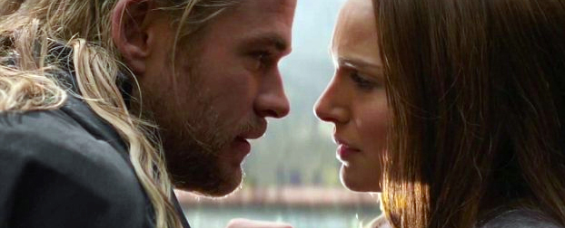 Thor and Jane Foster in Thor: The Dark World