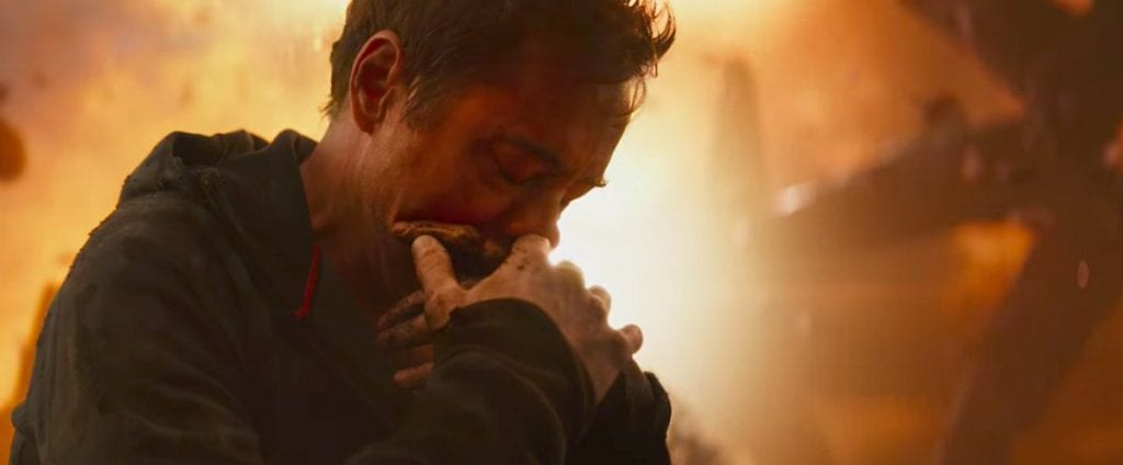 Tony mourns the loss of Peter in Avengers: Infinity War