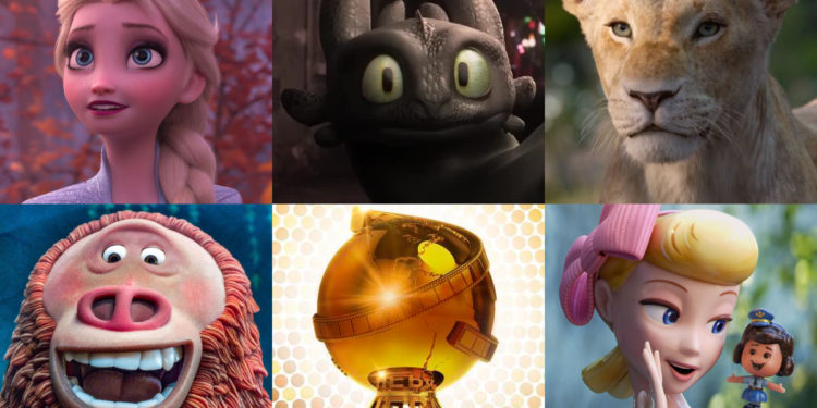 'Frozen II', 'How to Train Your Dragon 3', 'The Lion King' remake, 'Missing Link', ' Toy Story 4'.