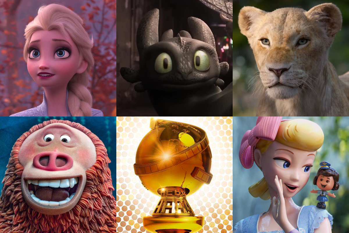 Top 161 + Golden globe animated nominees