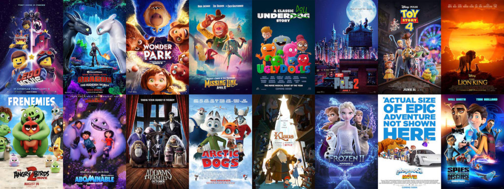 2019's mainstream animated features.