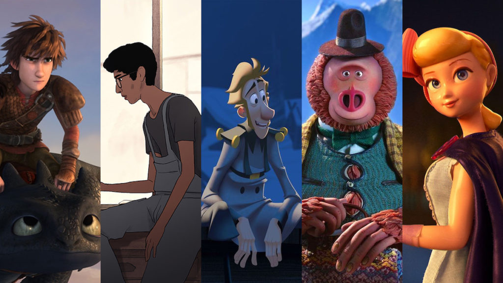 'How to Train Your Dragon 3', 'I Lost My Body', 'Klaus', 'Missing Link', and 'Toy Story 4' were nominated for Best Animated Feature.
