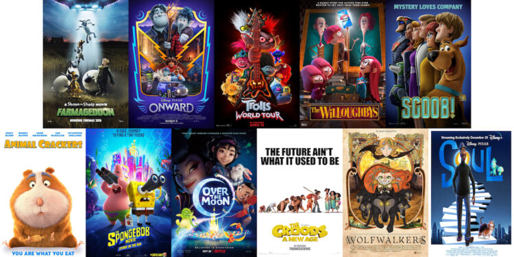 The mainstream animated features of 2020.