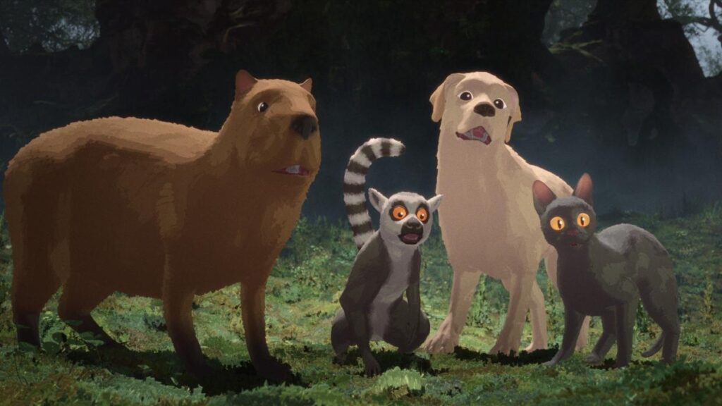 flow-2024-still-cat-lemur-dog-capybara