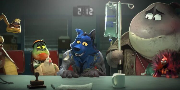 The-Bad-Guys_Little-Lies-and-Alibis-parole-meeting-blue-mr-wolf